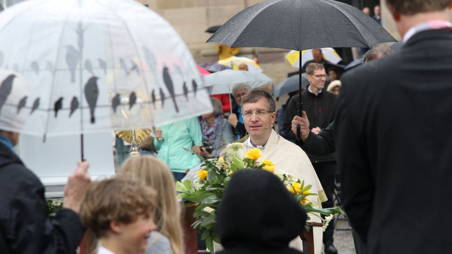 Bischof Gerber feierte 2020 ein besonderes Fronleichnamsfest