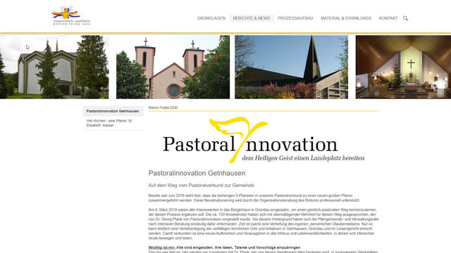 Bistum Fulda 2030 - Neue Homepage informiert über aktuelle Entwicklungen