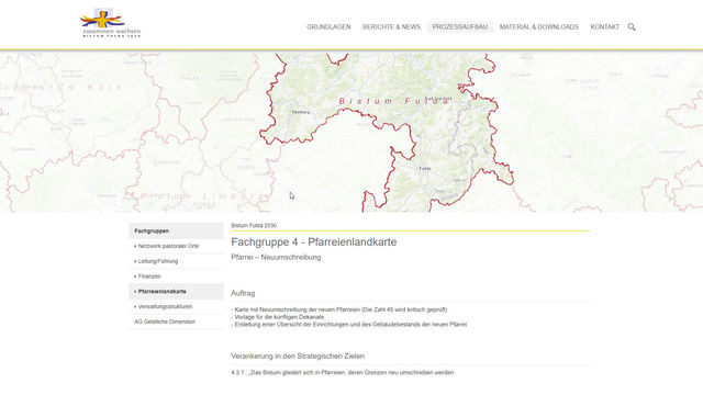 Bistum Fulda 2030 - Neue Homepage informiert über aktuelle Entwicklungen